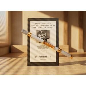 Authentic 1996 Atlanta Olympic Torch Relay Full Size w/ Fuel Canister & Display